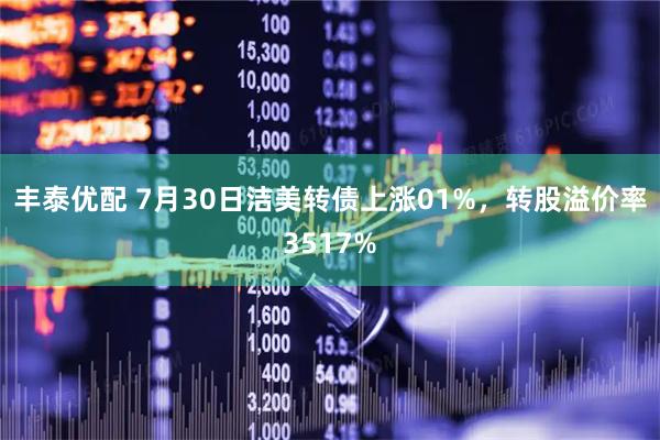 丰泰优配 7月30日洁美转债上涨01%,转股溢价率3517%