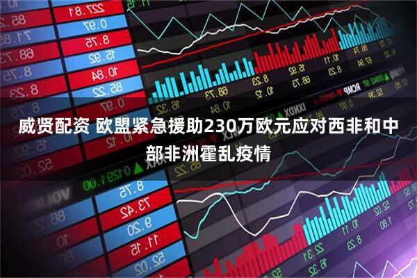 威贤配资 欧盟紧急援助230万欧元应对西非和中部非洲霍乱疫情